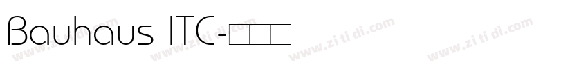 Bauhaus ITC字体转换